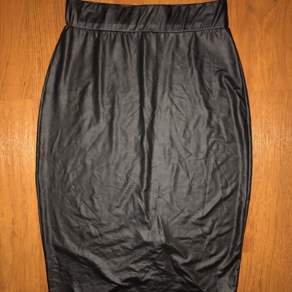 Faux Leather pencil Skirt